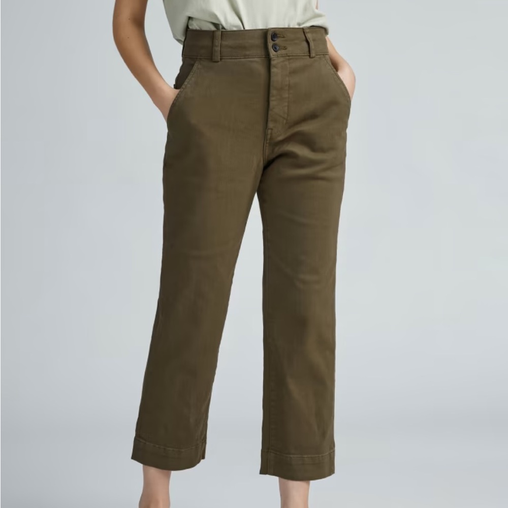 Everlane The Organic Straight-Leg Pant in Beech